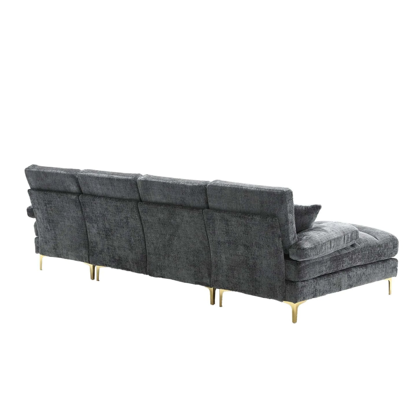 Grand Canapé U Chenille Moderne - Salon XXL avec 2 Méridienne Tissu Premium Cheminée A34be8a2ffe37492281e80bc92a92bf5bO