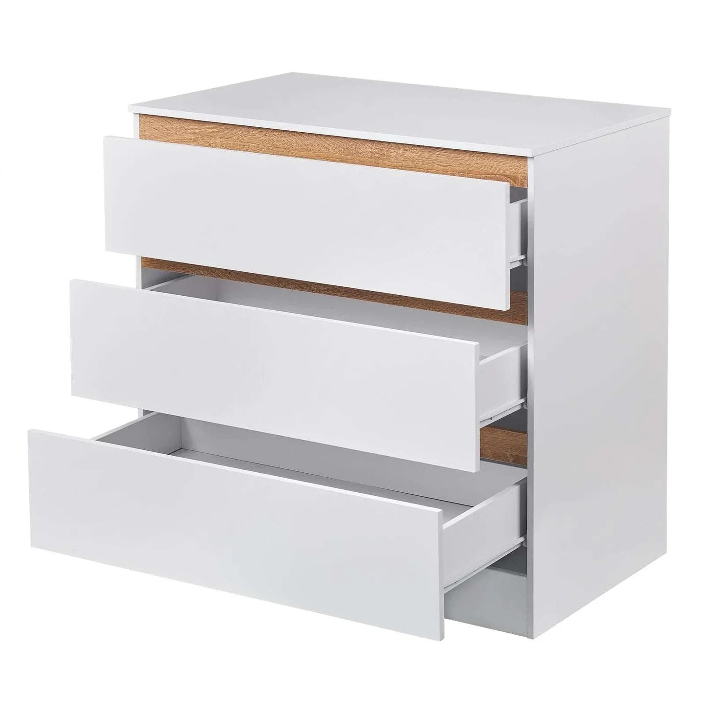 Modern 3-Drawer Baby Chest of Drawers | Storage Furniture | Bedroom Living Room | Contemporary Design