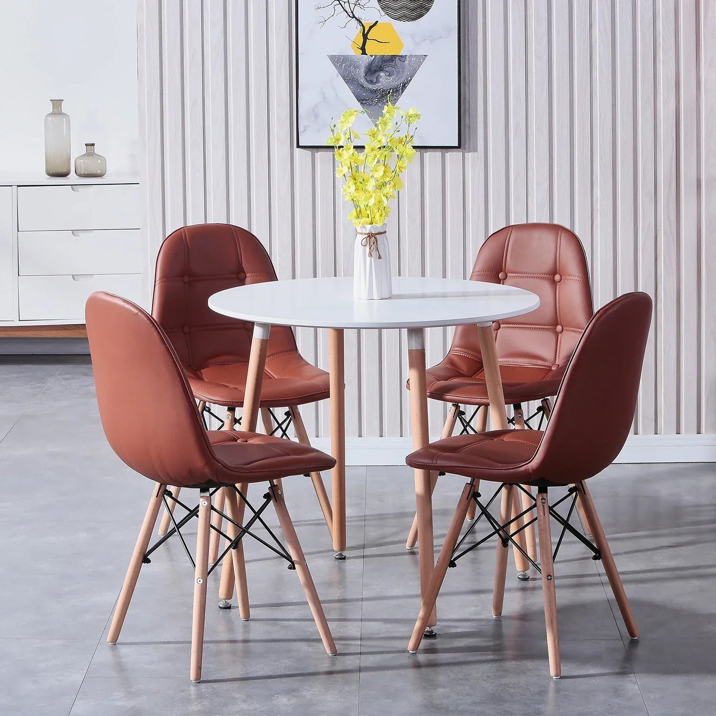 Chaises de Salle à Manger en Cuir - Design Moderne, Ergonomique et Robuste Ensemble de 4 H265aa1c29a6a4a0f89c504951a6544eeb