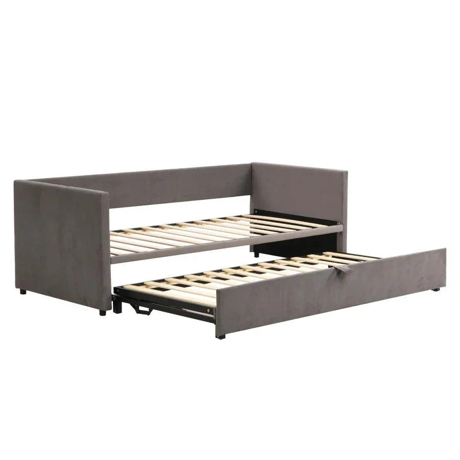 Lit convertible rembourré avec canapé-lit à tiroir 90/180*200 cm avec sommiers à lattes S0b5b3b51161f4ebdb6dffd98cfb9b798r