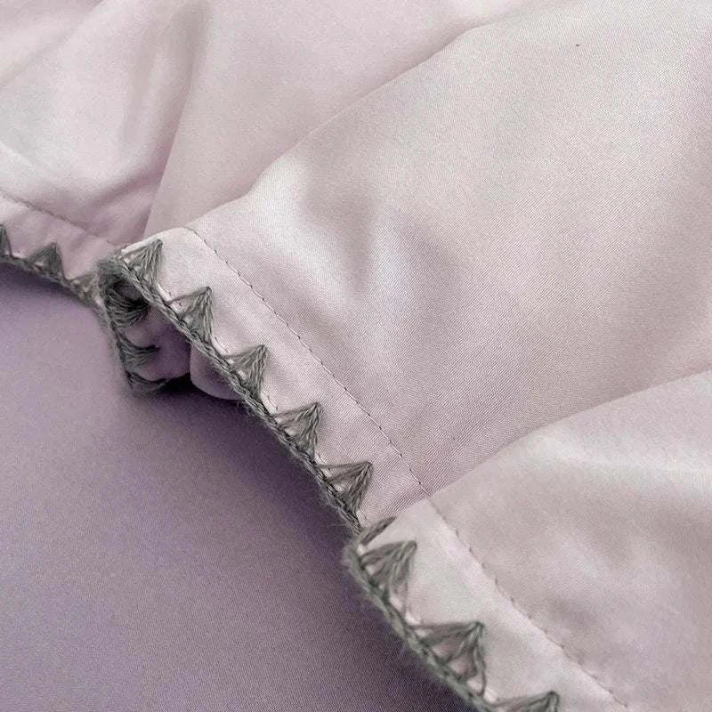 Luxury 3 Piece Duvet Cover Set - Premium Stitched Triangle Set