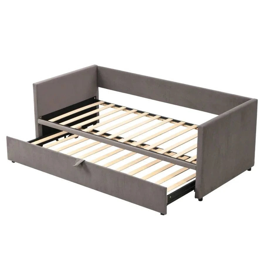 Lit convertible rembourré avec canapé-lit à tiroir 90/180*200 cm avec sommiers à lattes S11f222522fba4a068e4502e67cff906ca