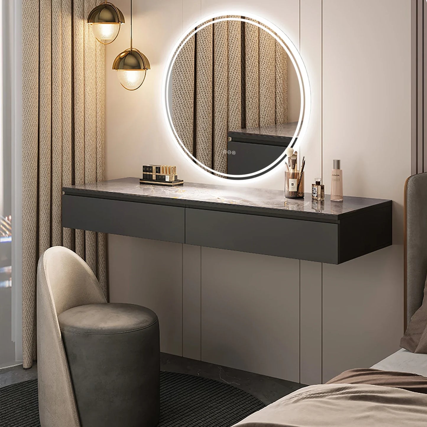 Miroir rond intelligent Led S125e24f644cb40a191205a9bf22208611