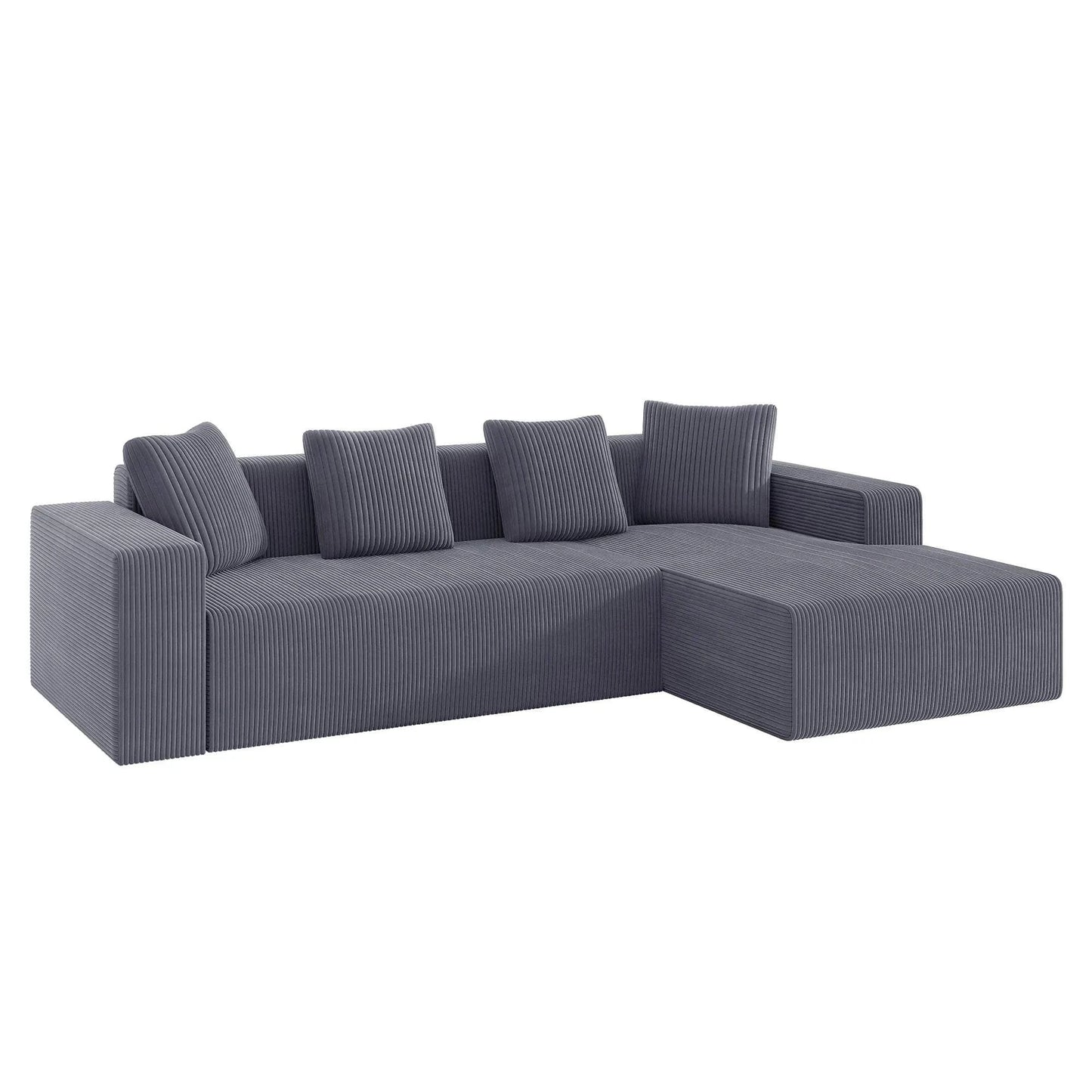 Modular Cloud Sofa L Shape + Cushions | Low Lounge Chair | Modern Upholstered Living Room