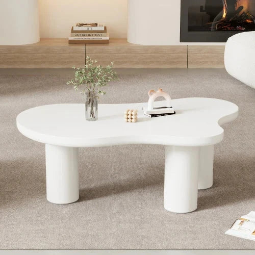 Table Basse 107x66cm - Blanc ou Noir - Design en nuages S256bdb461bfb476bbabef82df997f973R