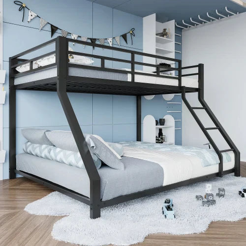 Lit Superposé Métal Noir 90x200 - Garde-Corps Échelle Certifié EN747 S38e270ff6079452989ee84000e5ea684r