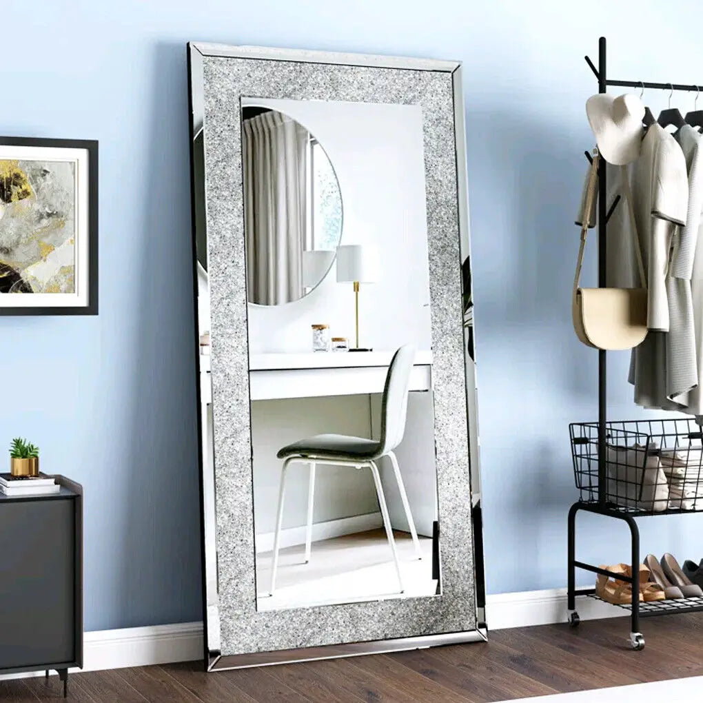 Miroir diamant rectangulaire mural