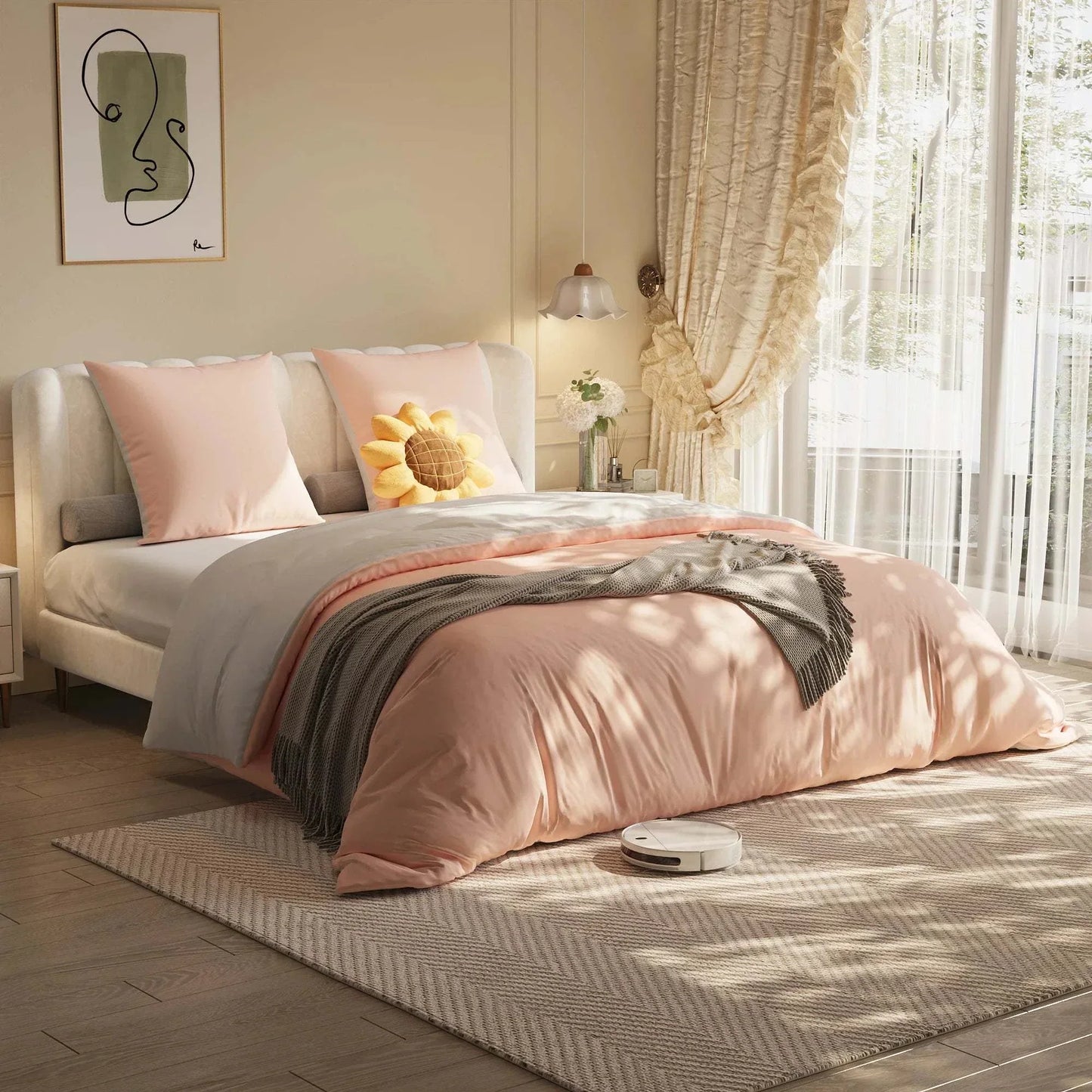 4 Piece Bedding Set for Kids and Adults - Duvet Cover, Sheets and 2 Pillowcases