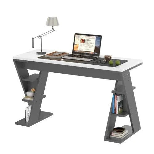 Bureau Design 120x50x74cm Pieds X | Moderne Métal | Meuble Bureau Contemporain