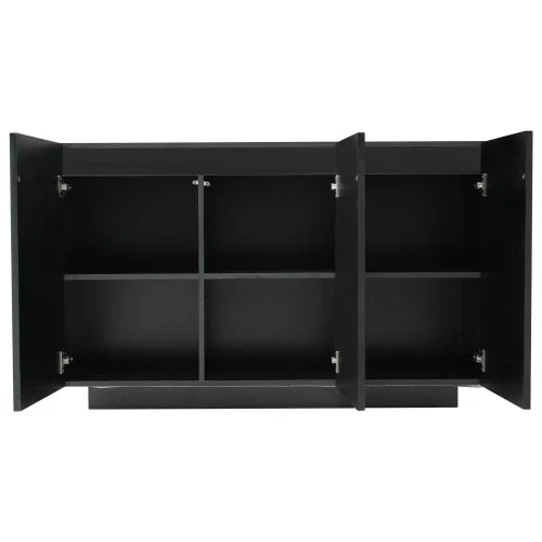 Buffet LED Intelligent - Éclairage Bluetooth Effet Marbre Noir