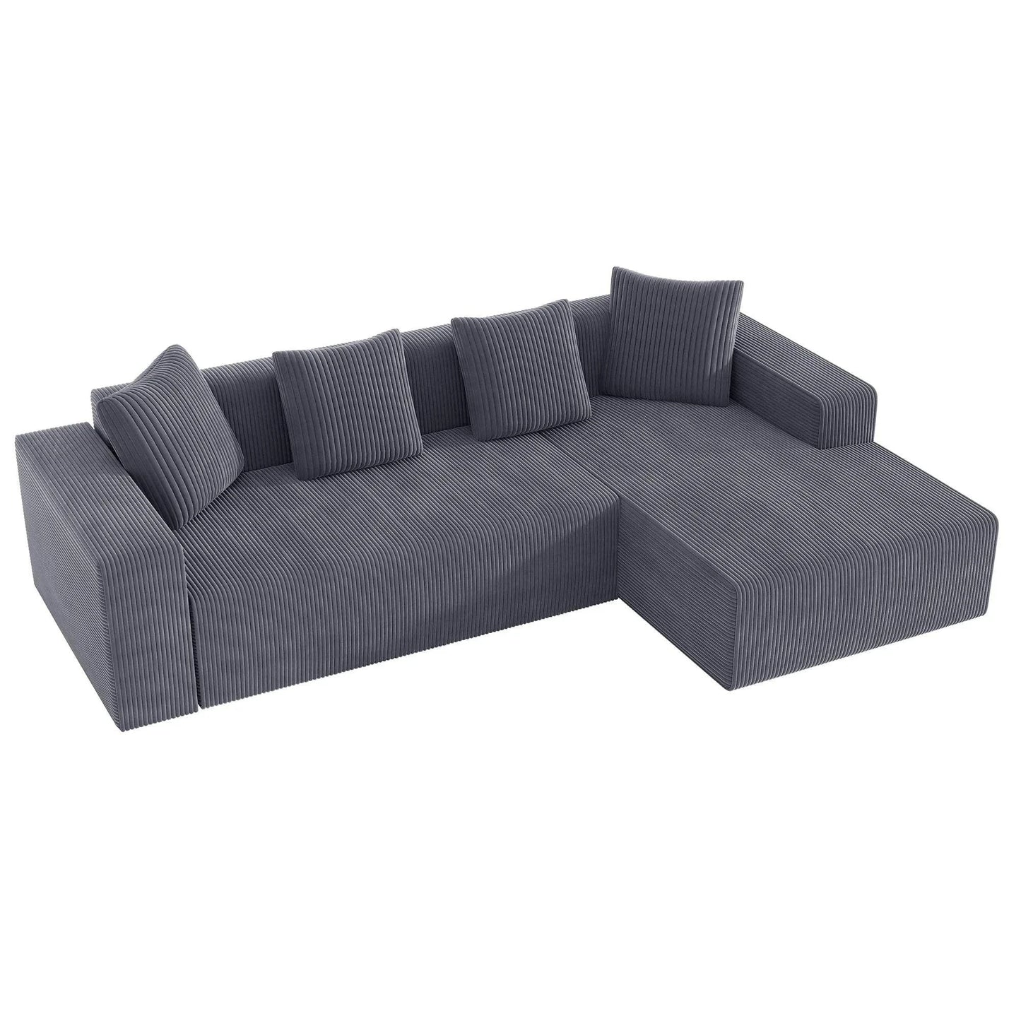 Modular Cloud Sofa L Shape + Cushions | Low Lounge Chair | Modern Upholstered Living Room
