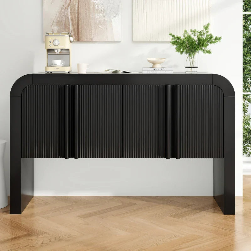 Buffet Moderne Coins Arrondis - Portes Magnétiques