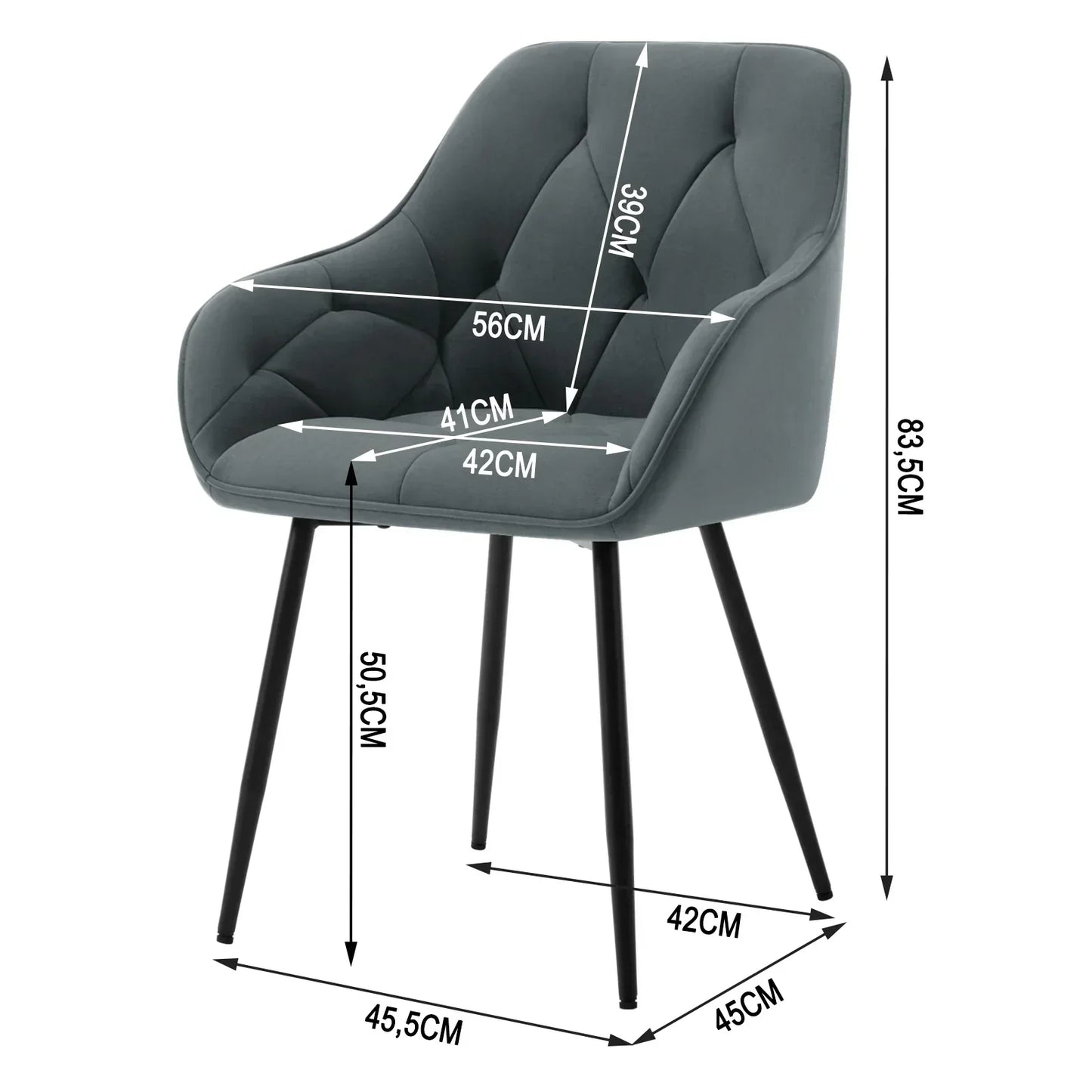 Chaises Ensemble de 2 design élégant