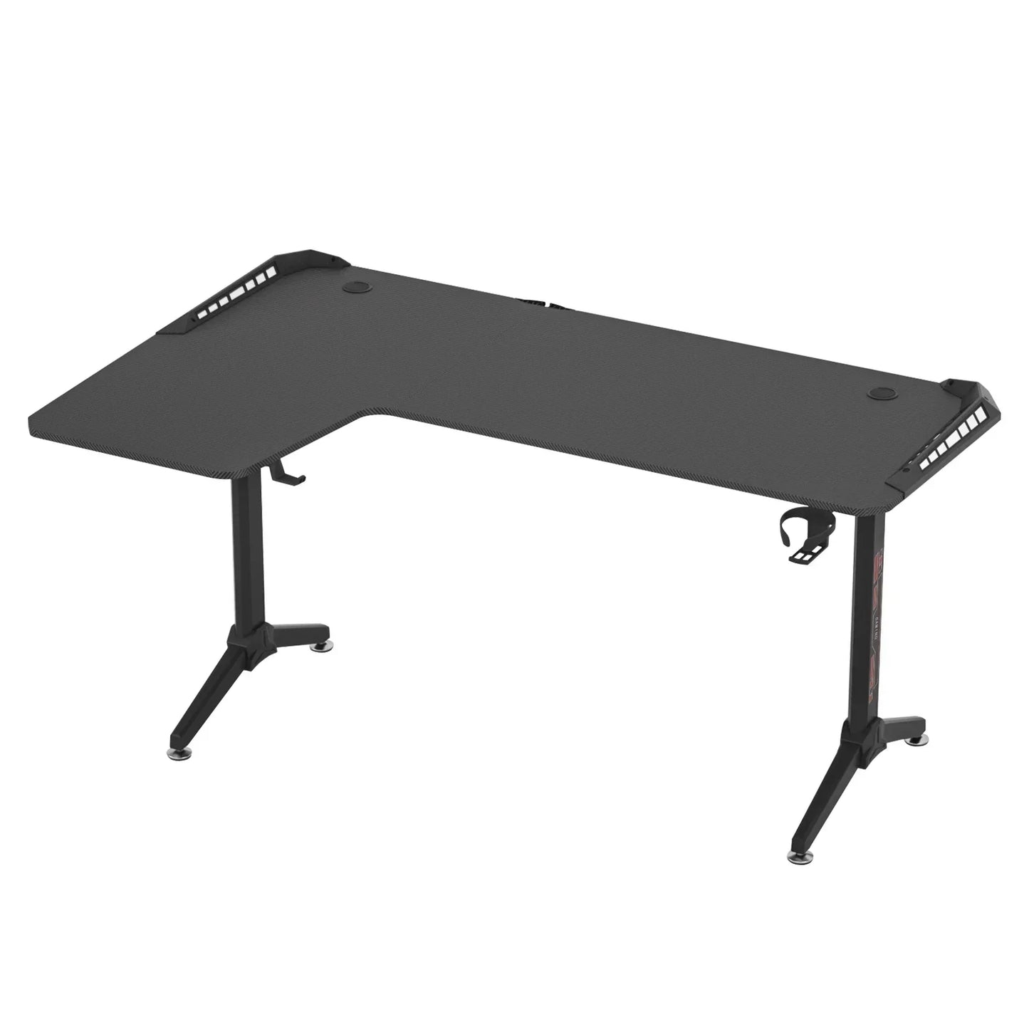 Bureau Gaming XXL Forme L 160x100x75cm RGB LED - Support 3 Écrans 24 S8339c8114f954a8f9da8ccd68293a48dU