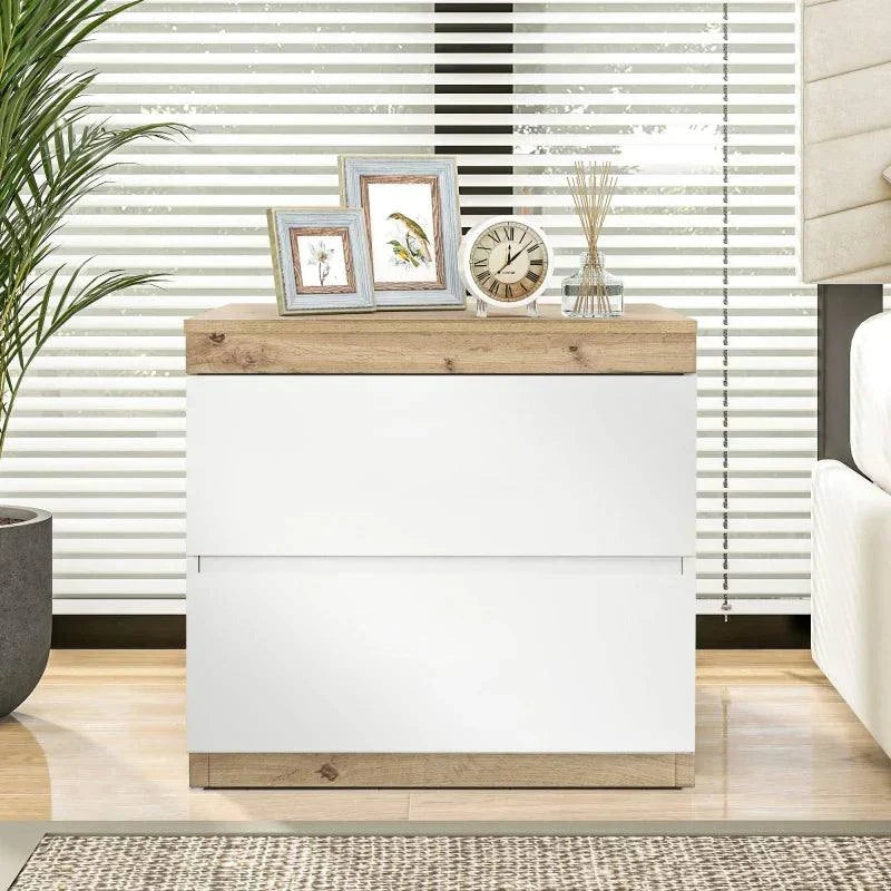 Ensemble coiffeuse -Rangement Chêne Blanc - dcor