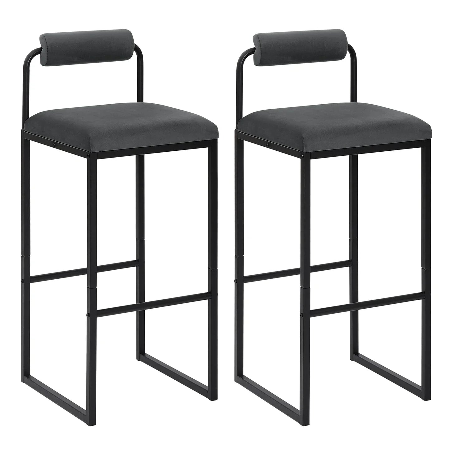 Tabourets de bar en velours X2 design unique S83a6d4f8224c483bbdceb584e9a52198m