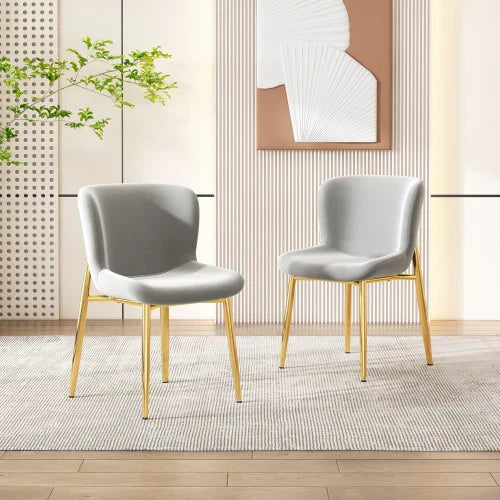 Set Salle à Manger 5 Pièces - Table Extensible + 4 Chaises Velours
