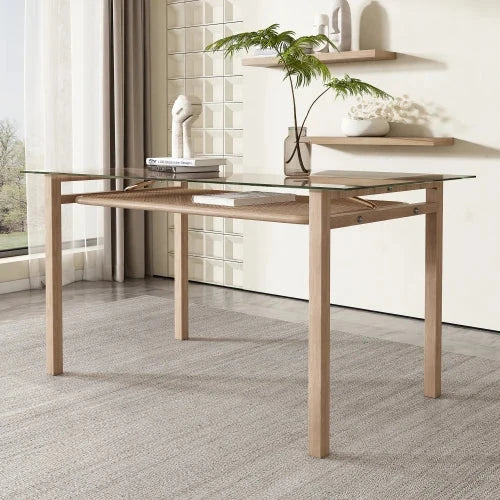 Table à manger moderne avec espace de rangement S9649841985974a299c09cb2582924b47X