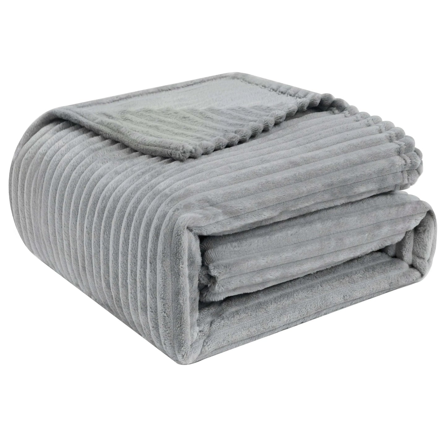 Striped Flannel Sofa Blanket - Warm Blanket.