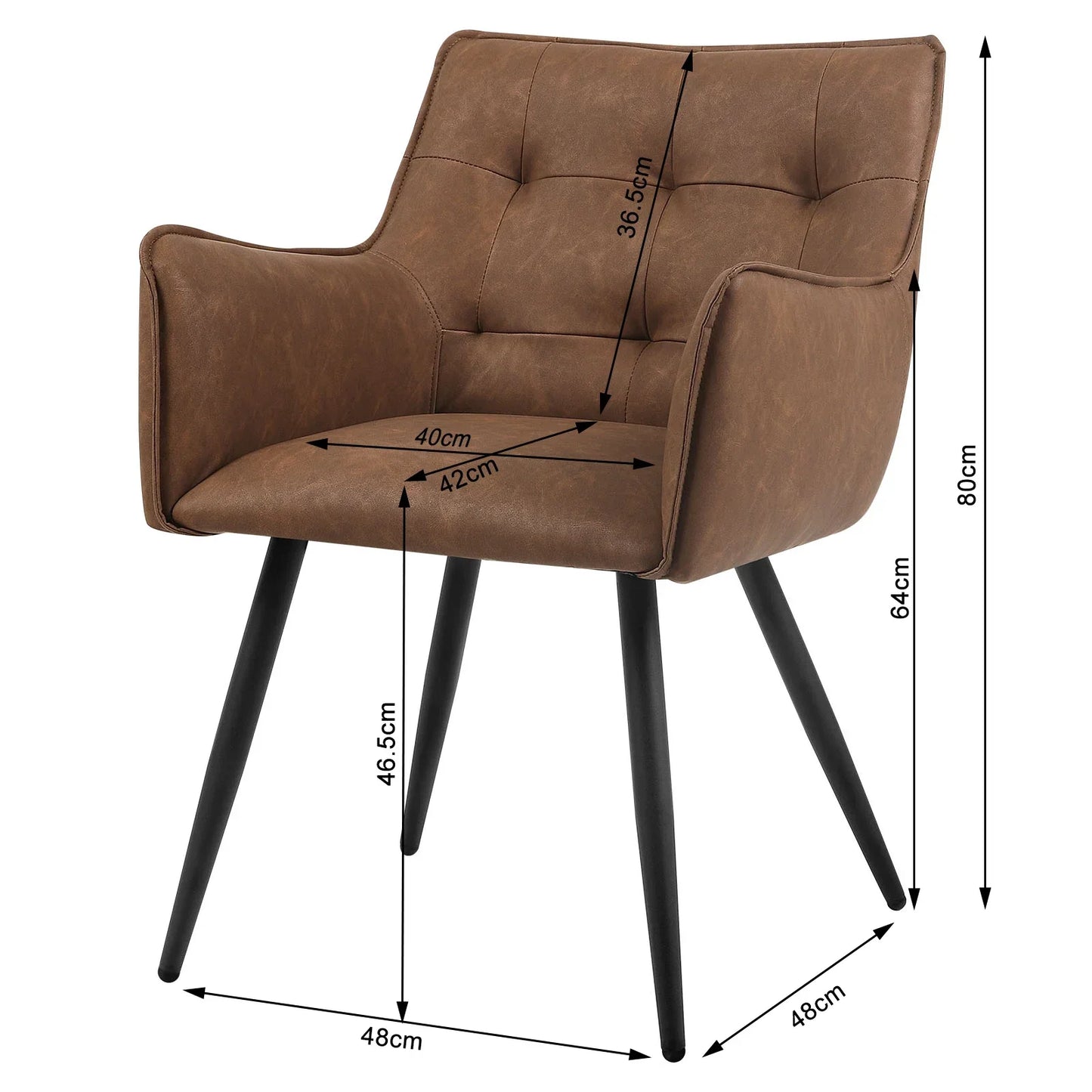 Chaises de Salle à Manger Design - 2 en Velours & Cuir S97e25425eca443a3bfa530a3ee46e54e3