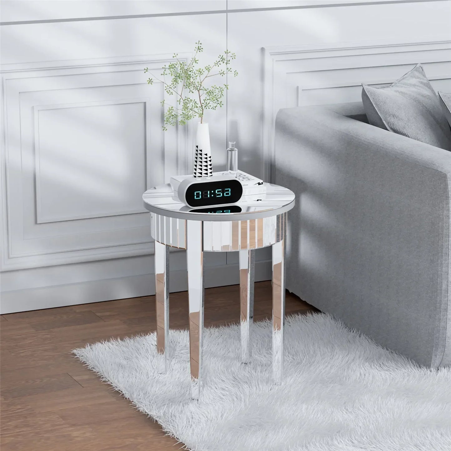 Table d'appoint ronde miroir S9dcc568a490c486fa1223a1845413083i