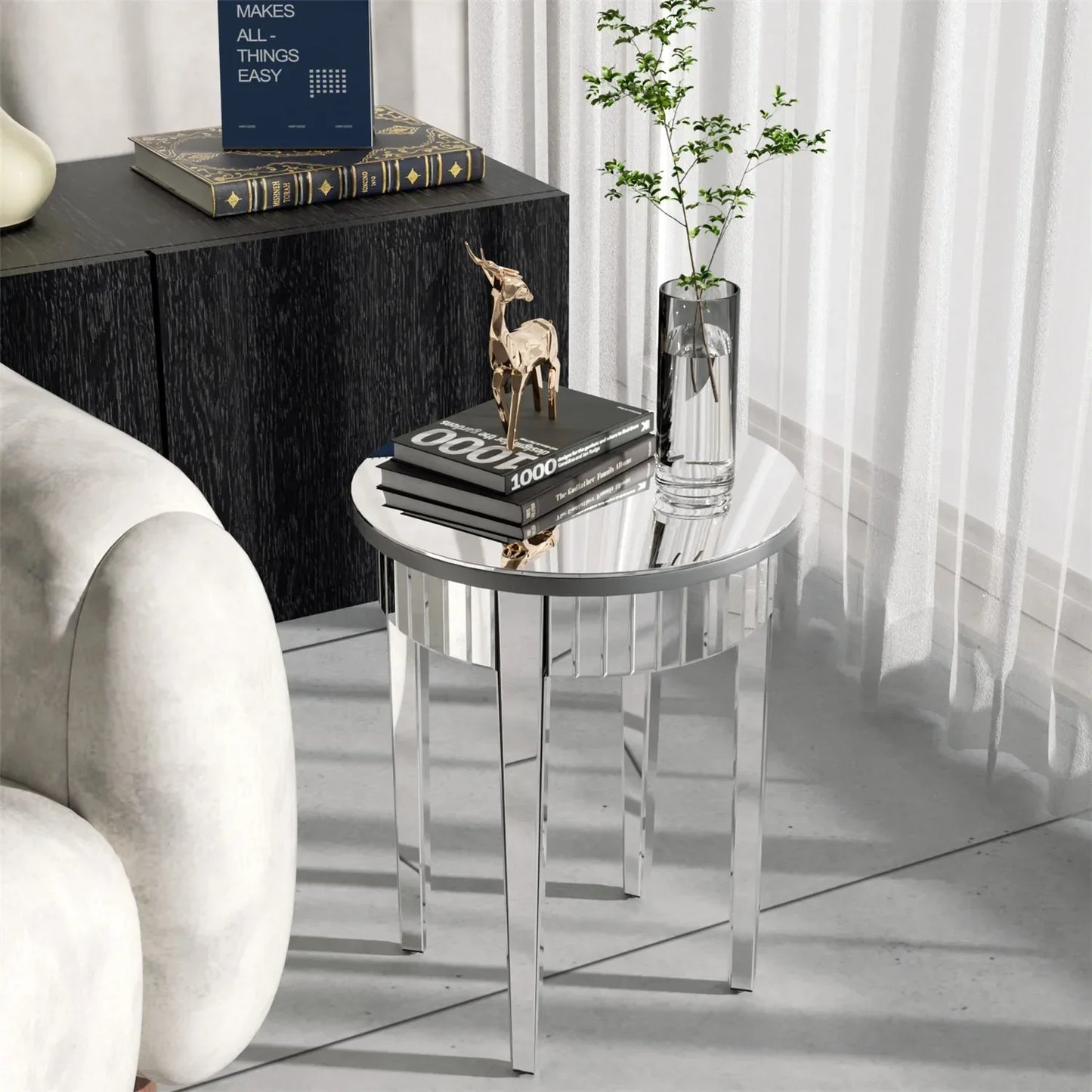 Table d'appoint ronde miroir S9e398de4052b4df1ab62d25411876ca0z