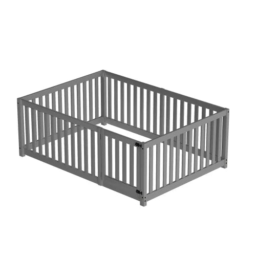 Cadre de Lit en Bois - Gris ou blanc - 140x200/90x20
