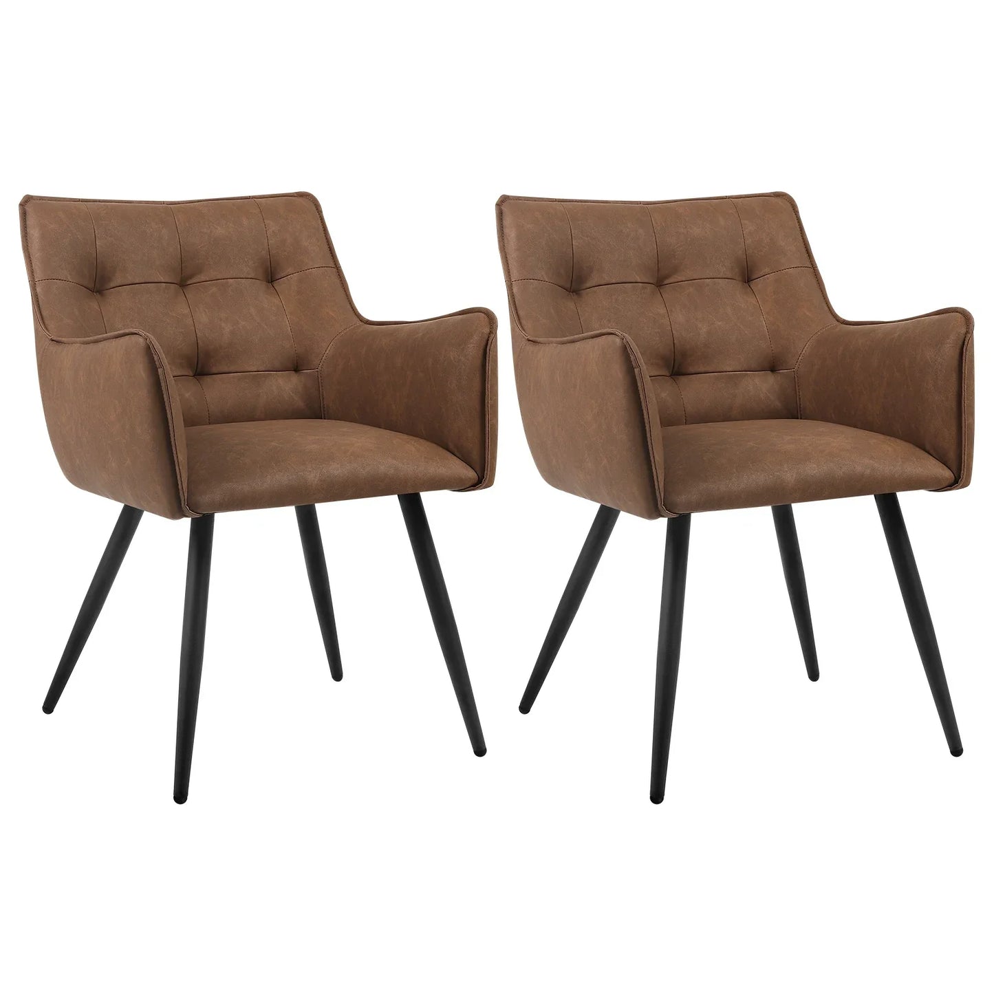 Chaises de Salle à Manger Design - 2 en Velours & Cuir Sa98de2556cab4625ab9d3c751319efb1e