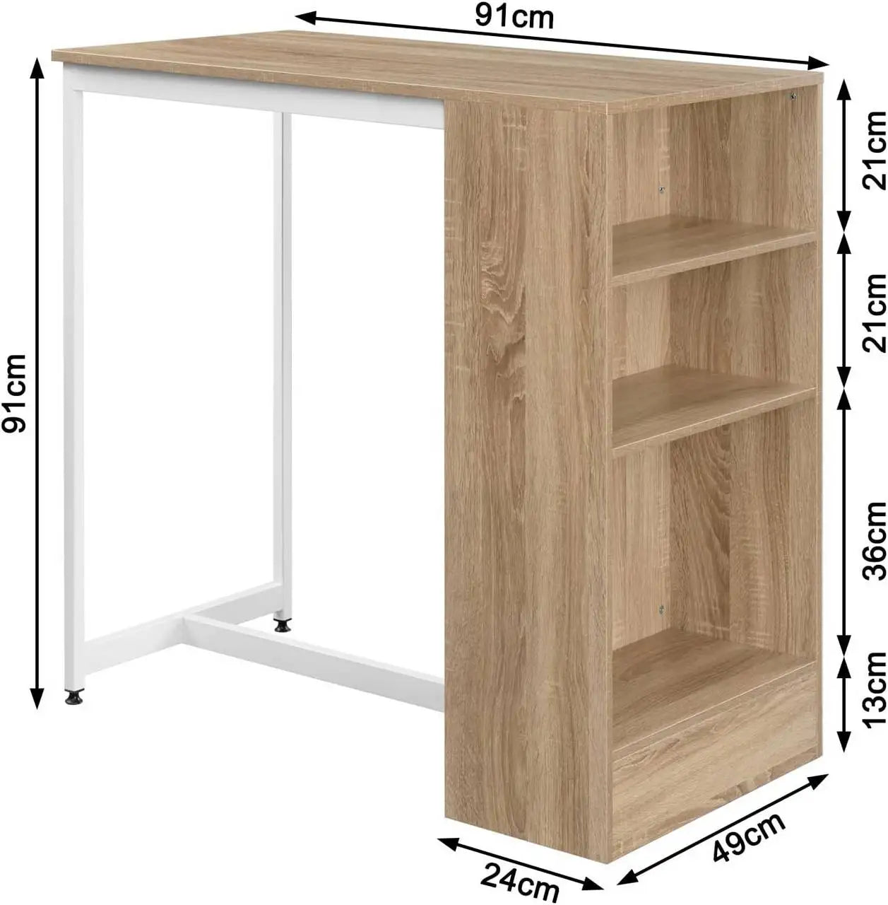 Table de bar au design moderne en bois massif Sac7bf8e65dd34c949cb52ee89f75ffd01
