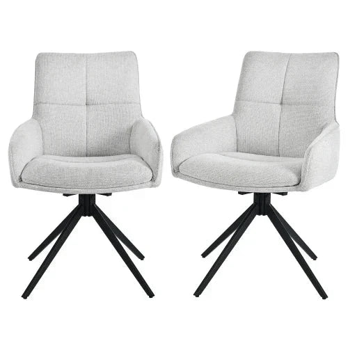 Chaises Salle à Manger ×2/4/6 Pivotantes - Assise Renforcée