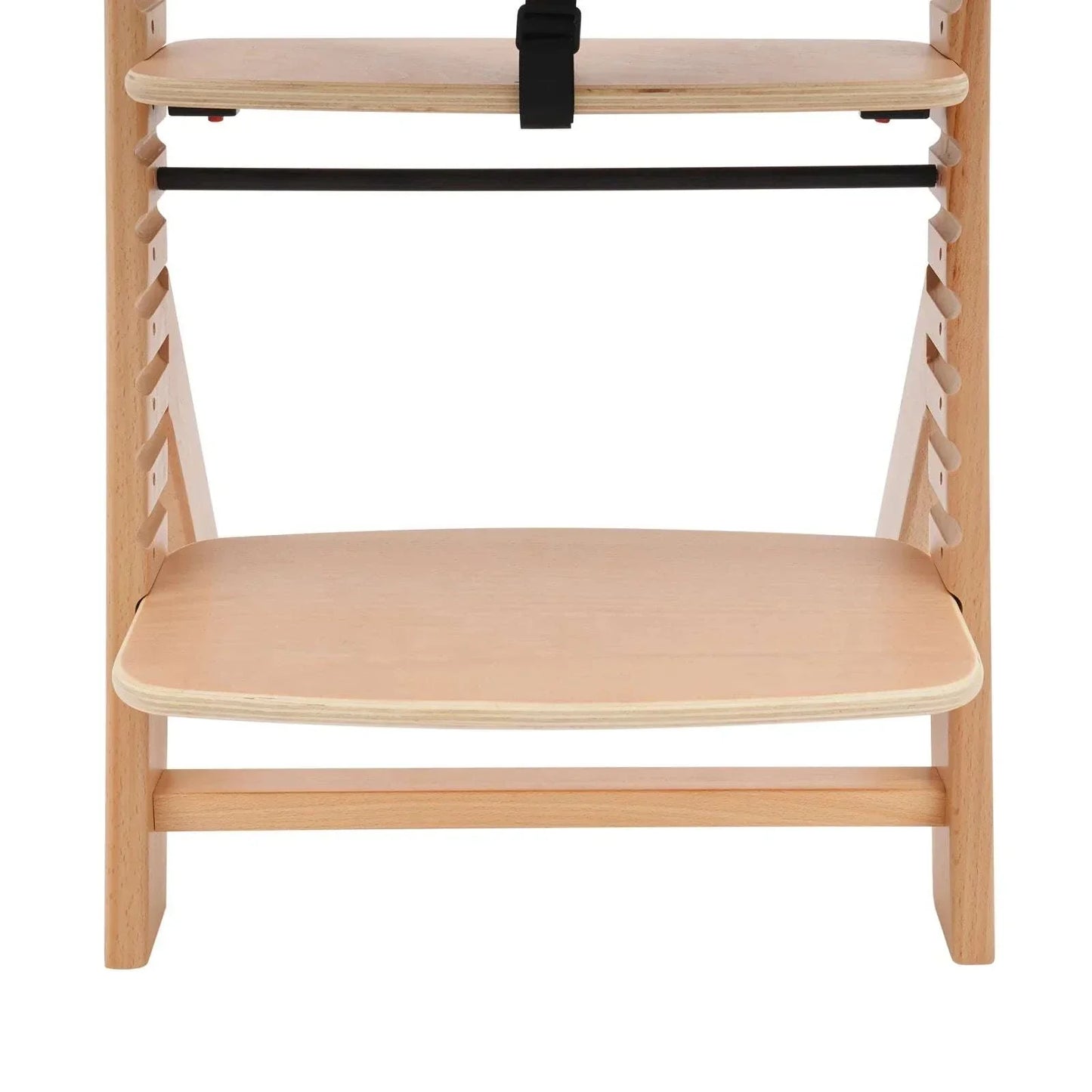 Wooden High Chair for Stairs | Removable Tray | 3-Point Safety Belt | Solid Beech