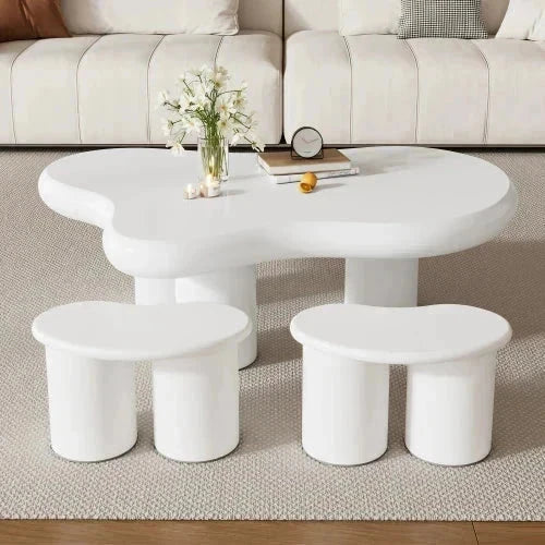 Table Basse Nuage - Blanc Laqué