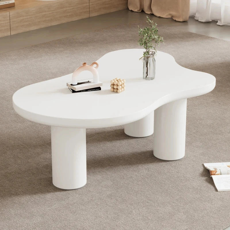 Table Basse 107x66cm - Blanc ou Noir - Design en nuages Sc4d3a9d35d384f3c96119815078f4d84d