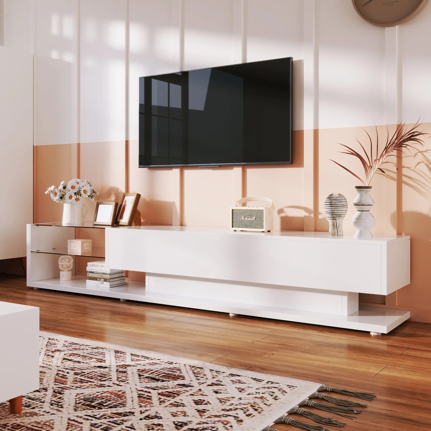 Meuble TV moderne. LED variable Sc5a3cce4d9ab43989f287d2e25213ae9I