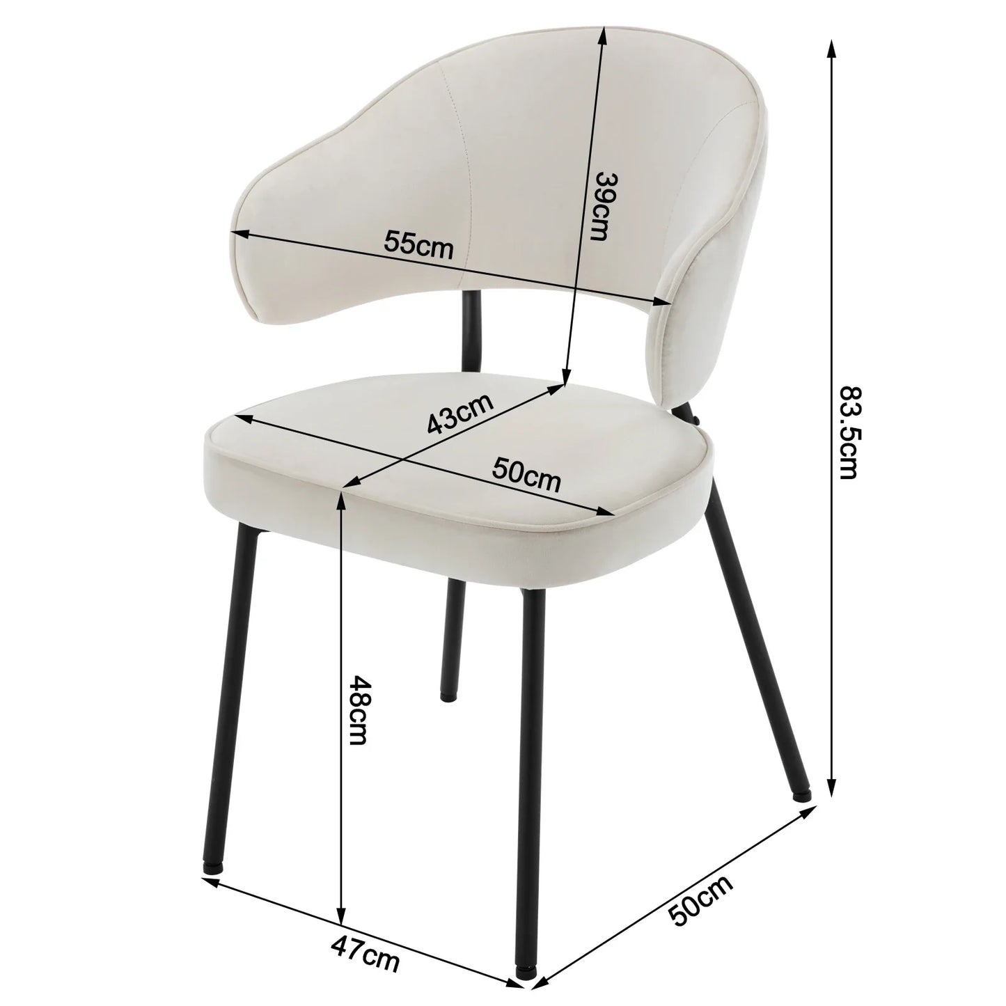 Chaises de Salle à Manger 2PCS Sc80ca1078c17457e950438e63c3ddbaed