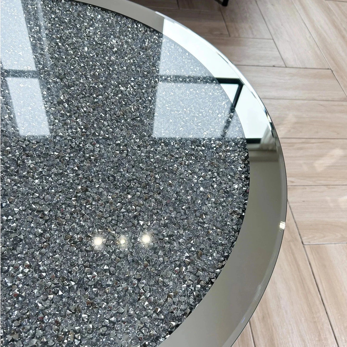 Table Basse Miroir avec Incrustation de Cristal Sca0a6ffa227d401eb54650d6a5f1a5e4o