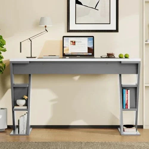Bureau Design 120x50x74cm Pieds X | Moderne Métal | Meuble Bureau Contemporain