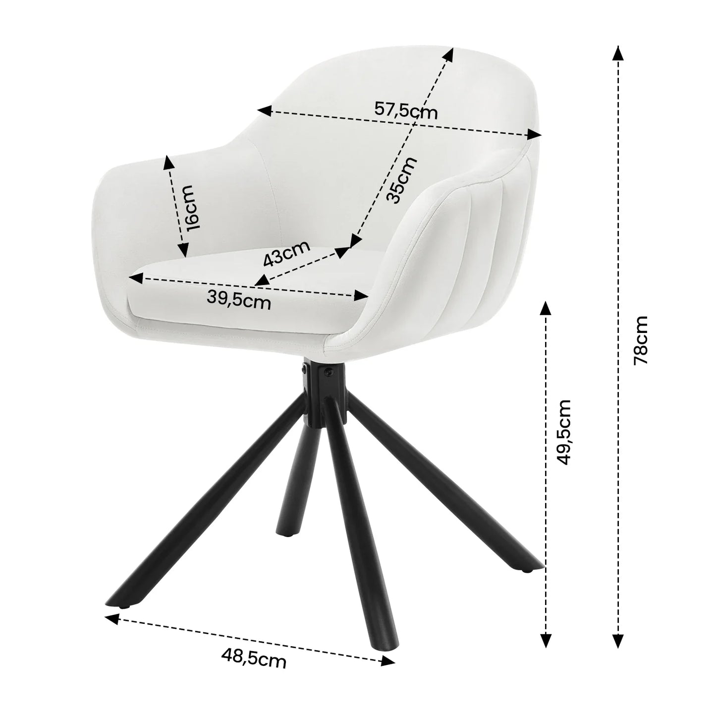 Chaises de salle à manger 2/PCS Sd91638b00d36475896133fd7422e46c6C