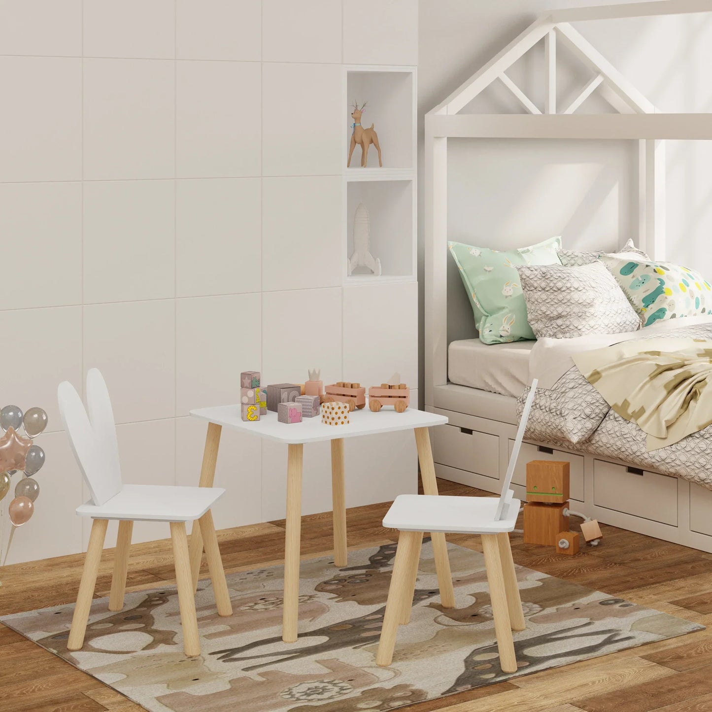Table pour Enfants avec 2 Chaises