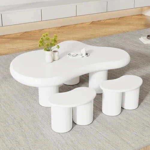 Table Basse Nuage - Blanc Laqué
