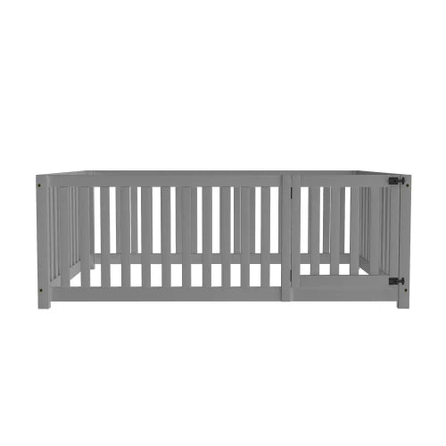 Cadre de Lit en Bois - Gris ou blanc - 140x200/90x20