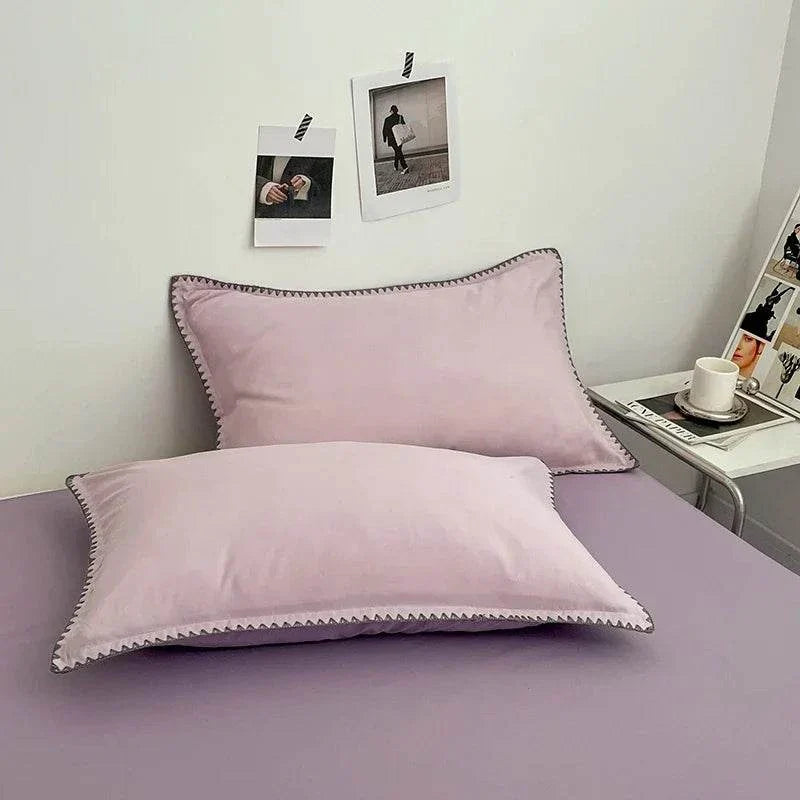 Luxury 3 Piece Duvet Cover Set - Premium Stitched Triangle Set