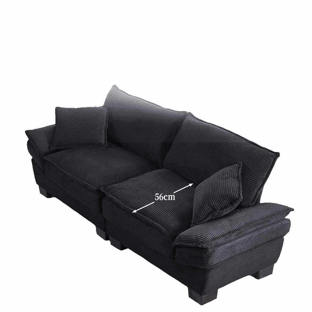 2-Seater Velvet Sofa Bed - Convertible Comfort & Modern Style