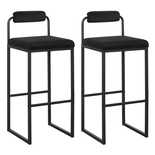 Tabourets de bar en velours X2 design unique S1868948f54de4c2ba417bca2105aa353u