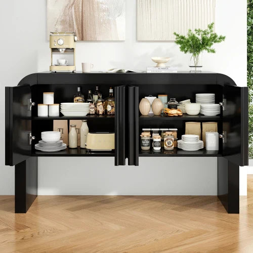 Buffet Moderne Coins Arrondis - Portes Magnétiques 