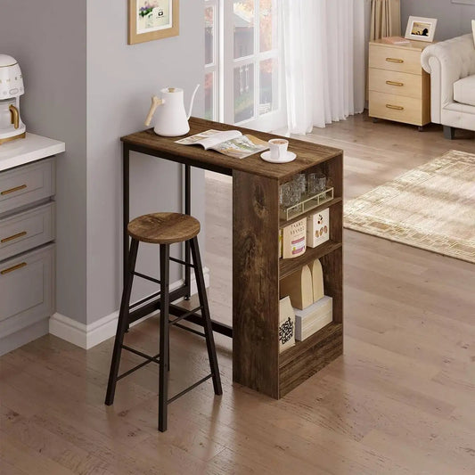 Table de bar au design moderne en bois massif S29a3551a961c4abfaf41dcd3ab6c8d36z