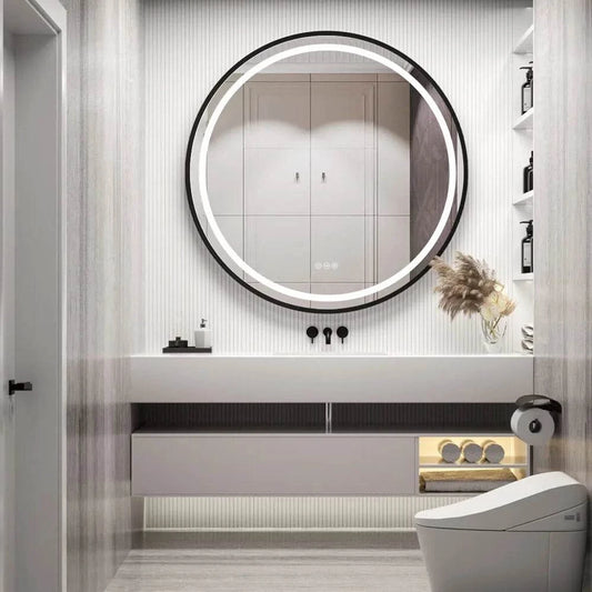 Miroir rond de Salle de Bain avec Éclairage S73f82519e1f342bfb2fb51564ff396b3t