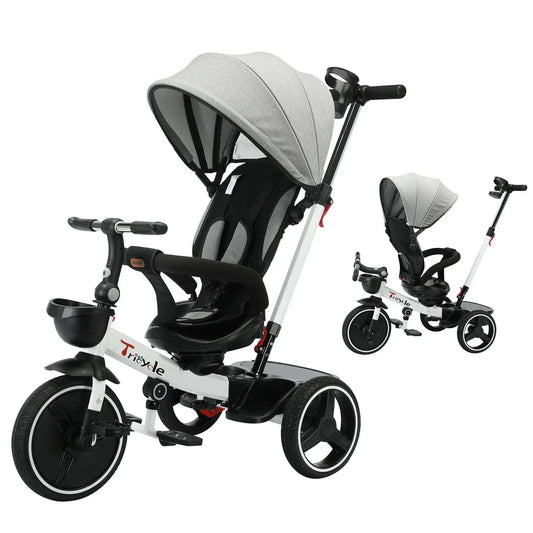 5-in-1 Baby Stroller Tricycle | Adjustable Canopy | 1-5 Years | Quick Assembly