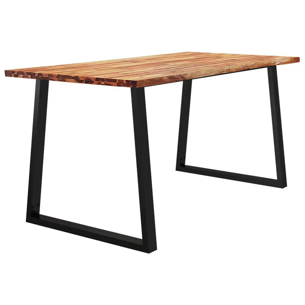 Table Bois Acacia Massif 140x80, 160x80, 180x80, 200x80cm - Bordures Vives 