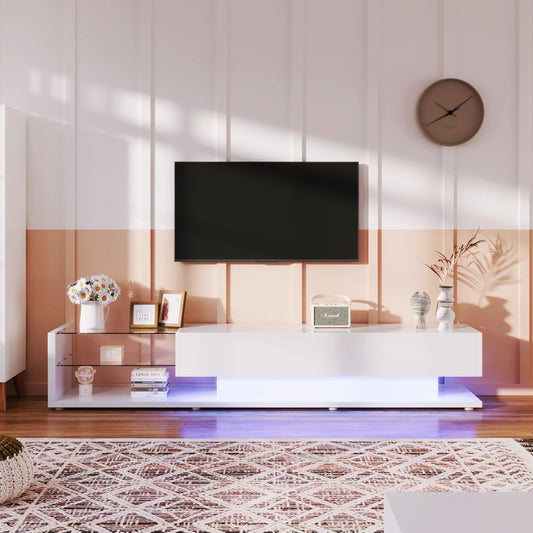 Meuble TV moderne. LED variable Se78871288f704ccc855ba67f6d61e1e8U